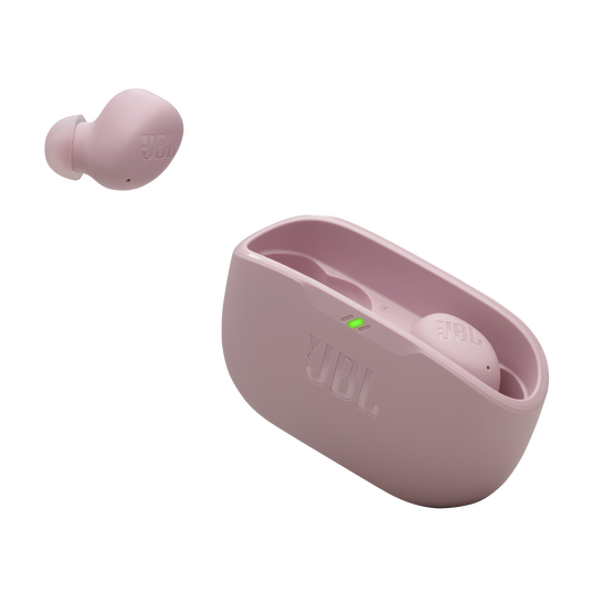 JBL Wave Buds 2 - Pink - True Wireless Noise Cancelling Earbuds - Detailshot 2
